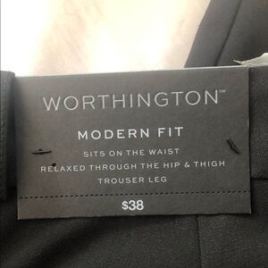 Worthington Black Modern Fit Women's Dress Pants
